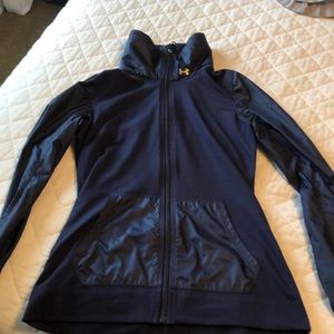 Blue under amour running jacket